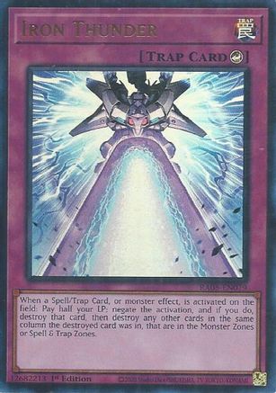 Iron Thunder (Ultra Rare) (RA05-EN079) - Rarity Collection 5 1st Edition
