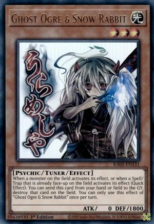 Ghost Ogre & Snow Rabbit (RA05-EN131) - Rarity Collection 5 1st Edition