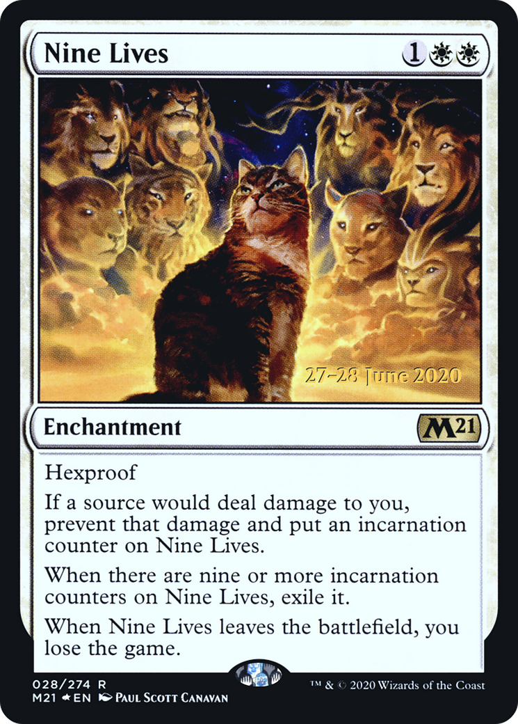 Nine Lives (PRE-028) - Core Set 2021 Promos Foil
