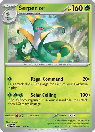 Serperior (Non-Holo) 006/088 Deck Exclusives - Rare