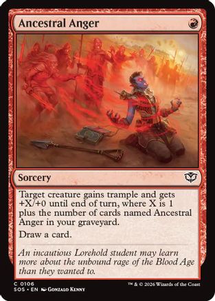 Ancestral Anger (SOS-106) - Secrets of Strixhaven