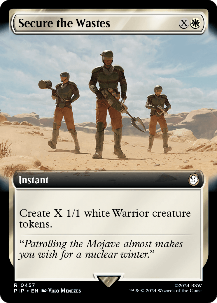Secure the Wastes (Extended Art) (PIP-457) - Fallout: (Extended Art) Foil