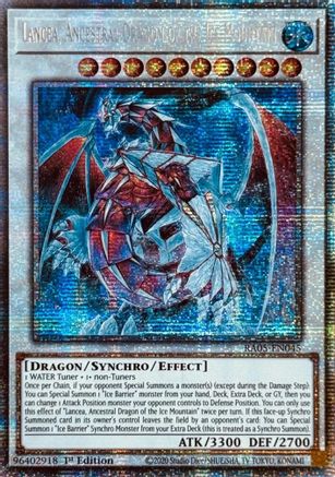 Lancea, Ancestral Dragon of the Ice Mountain (Starlight Rare) (RA05-EN045) - Rarity Collection 5 1st Edition