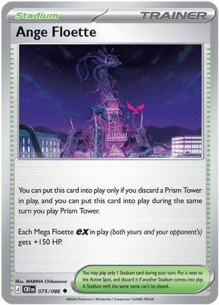 Ange Floette 075 - Reverse Holofoil ME04 Chaos Rising - Uncommon