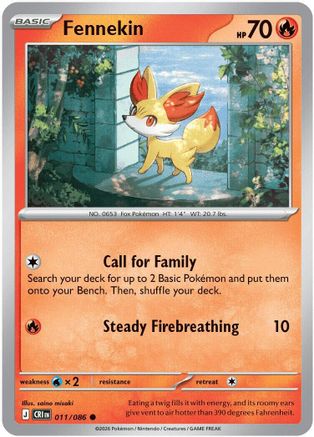 Fennekin 011 ME04 Chaos Rising - Common