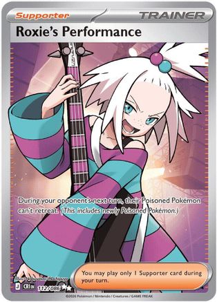 Roxie's Performance 112/086 - Holofoil ME04 Chaos Rising - Ultra Rare