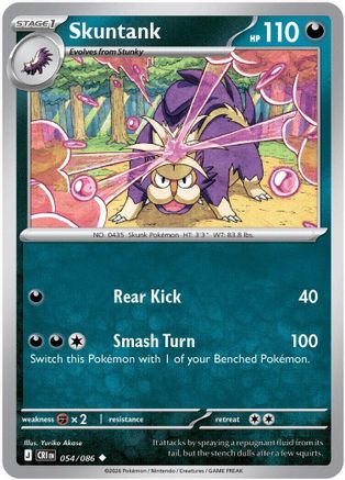 Skuntank 054 - Reverse Holofoil ME04 Chaos Rising - Uncommon