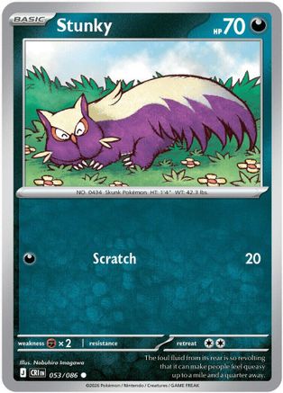 Stunky 053 - Reverse Holofoil ME04 Chaos Rising - Common
