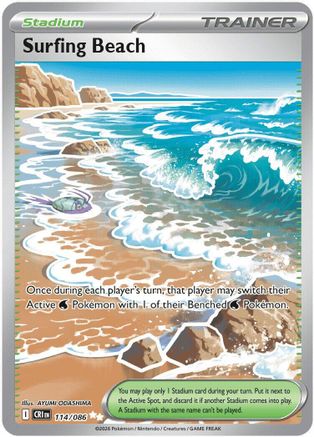 Surfing Beach 114 - Holofoil ME04 Chaos Rising - Ultra Rare