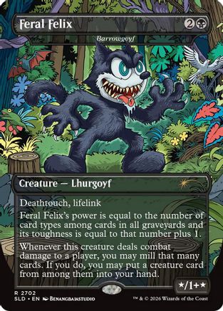 Feral Felix - Barrowgoyf (SLD-2702) - Secret Lair Drop Series