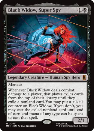 Black Widow, Super Spy (MSH-089) - Marvel Super Heroes