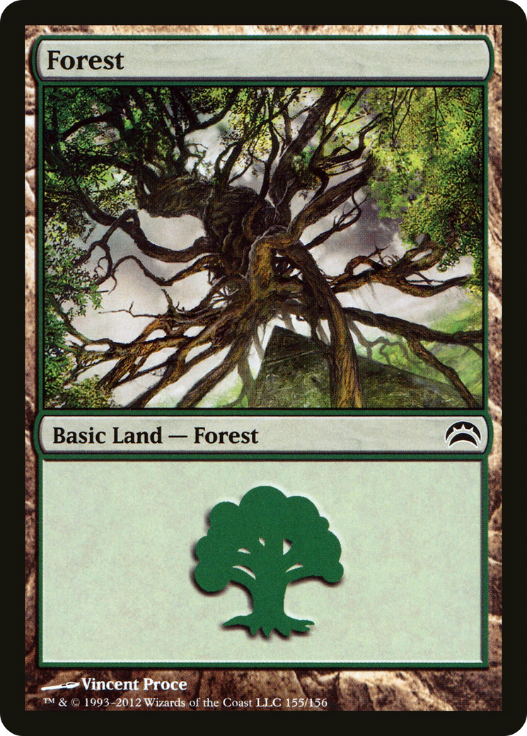 Forest (155) (PC2-155) - Planechase 2012 Foil