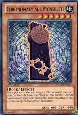 Chronomaly Sol Monolith (NUMH-EN004) - Number Hunters Unlimited