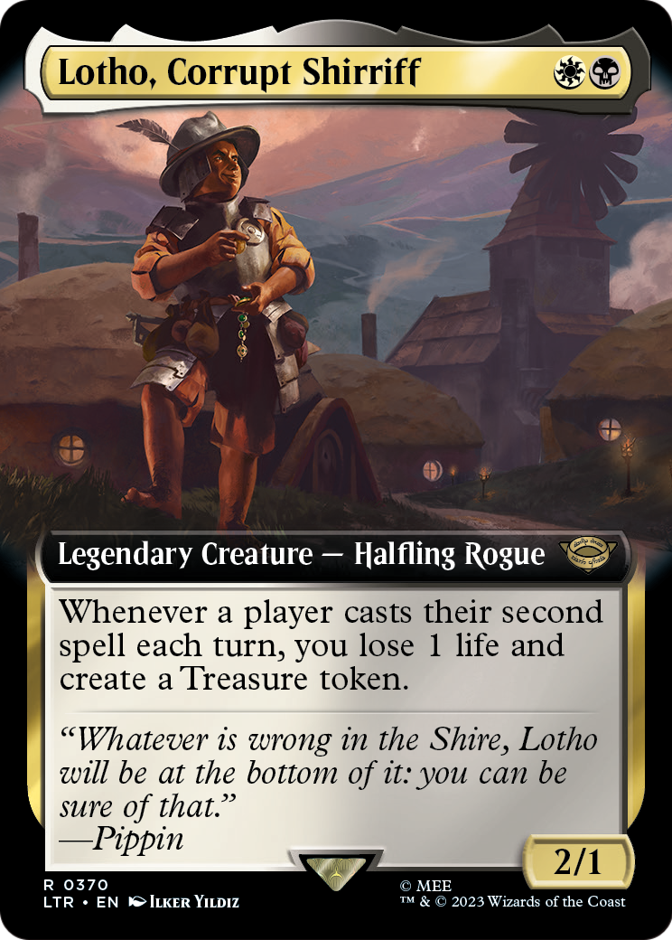 Lotho, Corrupt Shirriff (Extended Art) (LTR-370) - The Lord of the Rings: Tales of Middle-earth: (Extended Art) Foil