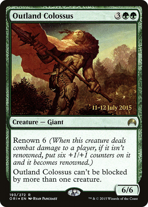 Outland Colossus (PRE-193) - Magic Origins Promos Foil