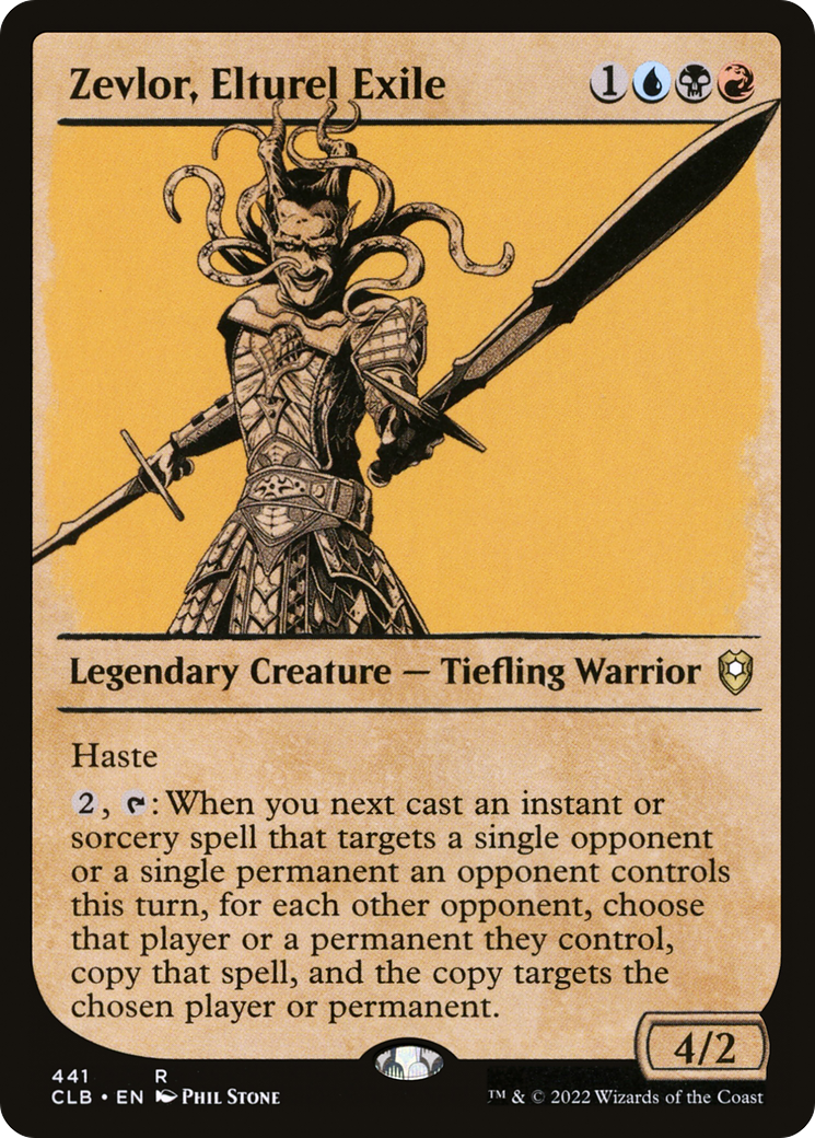 Zevlor, Elturel Exile (Showcase) (CLB-441) - Commander Legends: Battle for Baldur's Gate: (Showcase) Foil