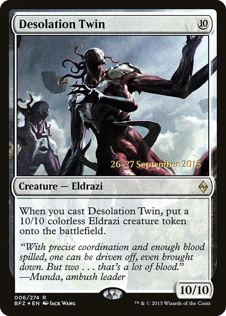 Desolation Twin (PRE-006) - Battle for Zendikar Promos Foil