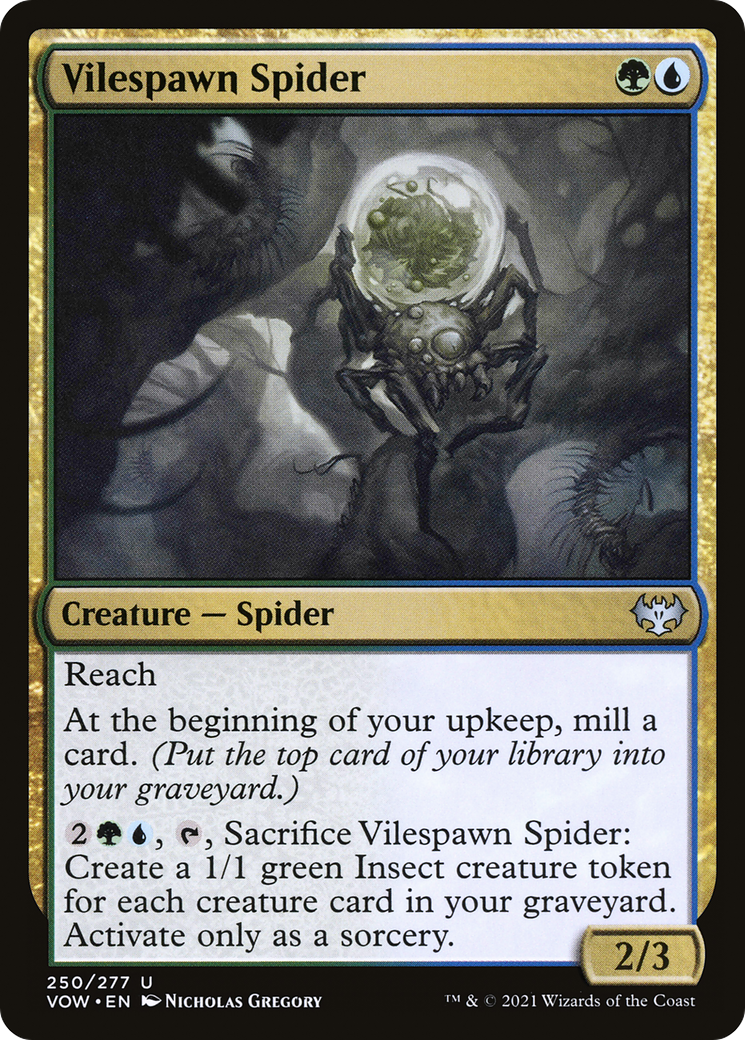 Vilespawn Spider (VOW-250) - Innistrad: Crimson Vow Foil