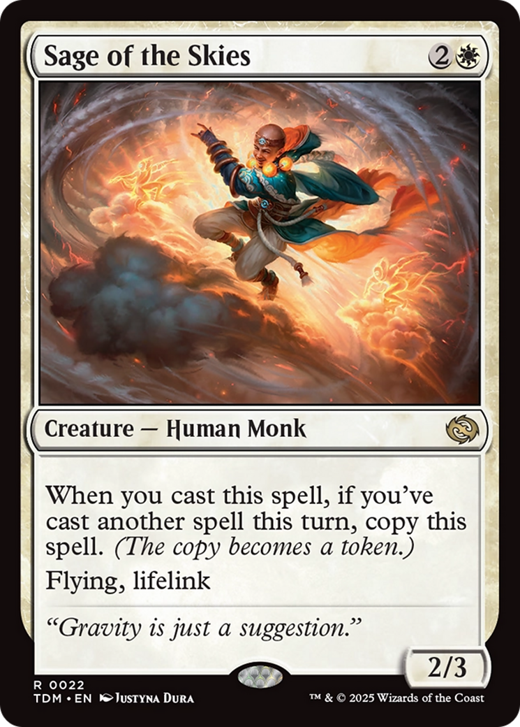 Sage of the Skies (TDM-022) - Tarkir: Dragonstorm Foil