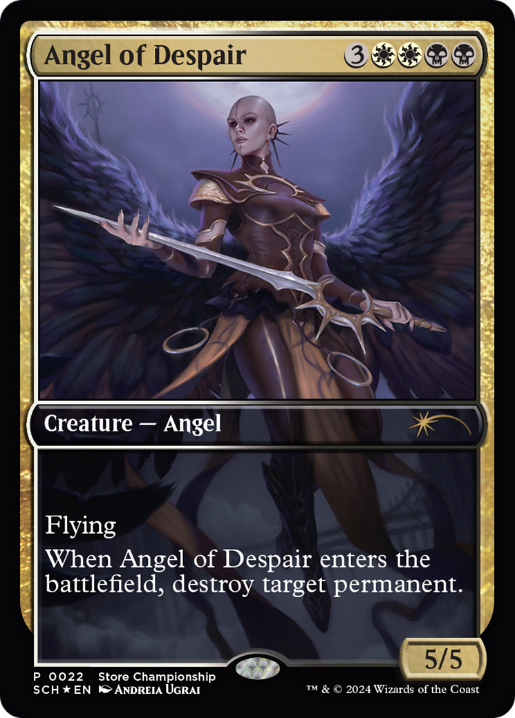 Angel of Despair (GAME-022) - Store Championships Foil