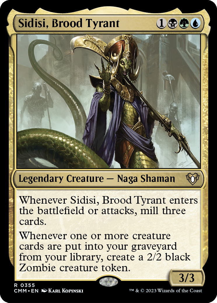Sidisi, Brood Tyrant (CMM-355) - Commander Masters
