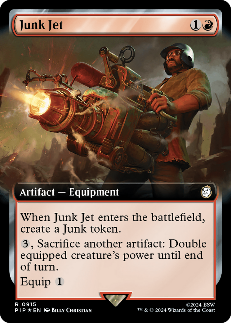 Junk Jet (Extended Art) (Surge Foil) (PIP-915) - Fallout: (Extended Art) Foil