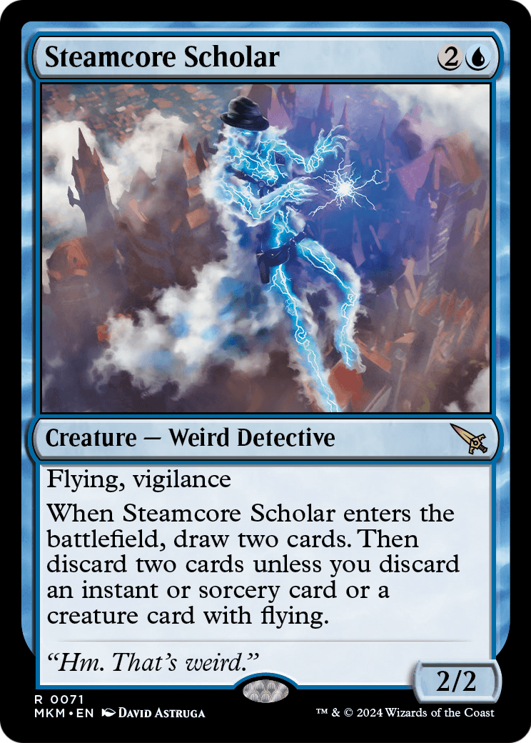 Steamcore Scholar (MKM-071) - Murders at Karlov Manor Foil