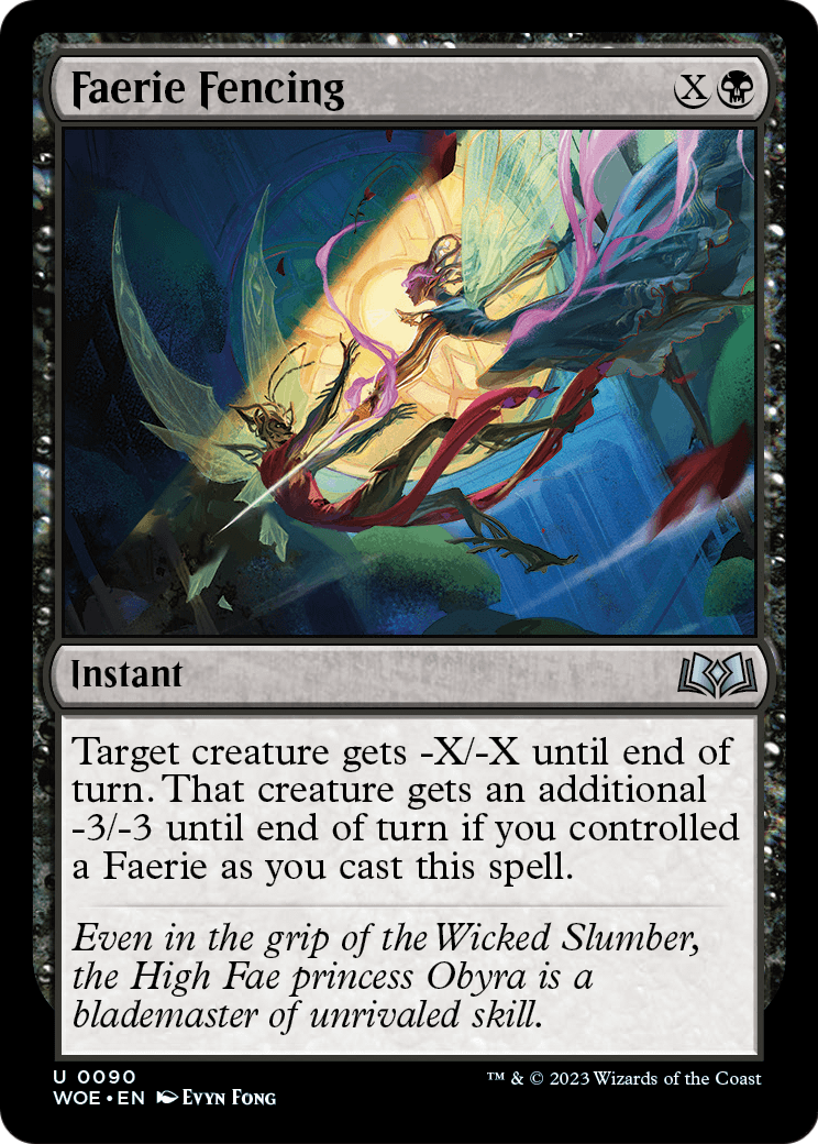 Faerie Fencing (WOE-090) - Wilds of Eldraine Foil