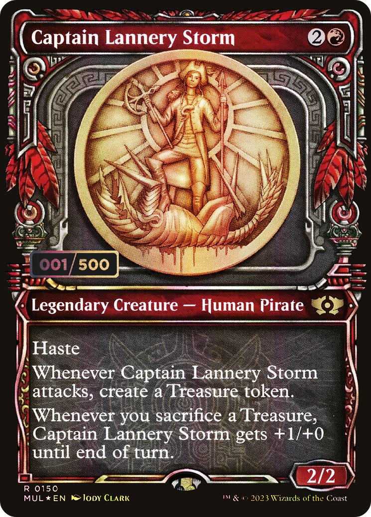 Captain Lannery Storm (Serial Numbered) (MUL-150) - Multiverse Legends: (Showcase) Foil