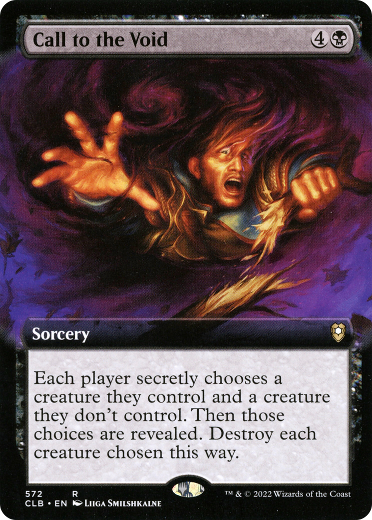 Call to the Void (Extended Art) (CLB-572) - Commander Legends: Battle for Baldur's Gate: (Extended Art)