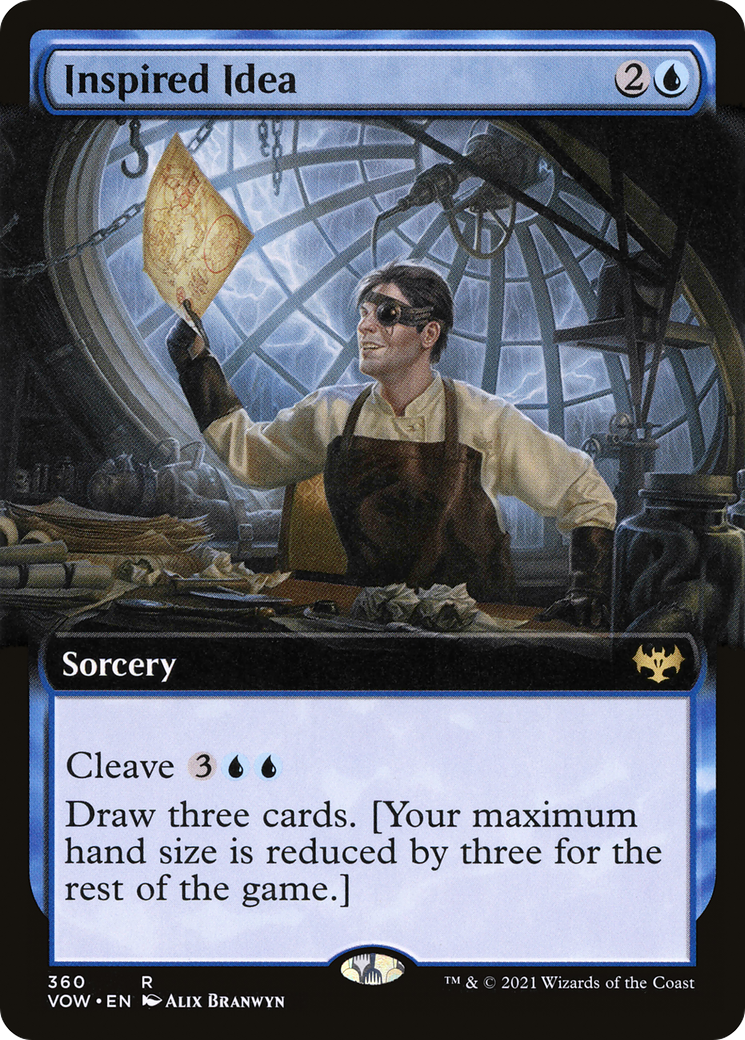 Inspired Idea (Extended Art) (VOW-360) - Innistrad: Crimson Vow: (Extended Art)