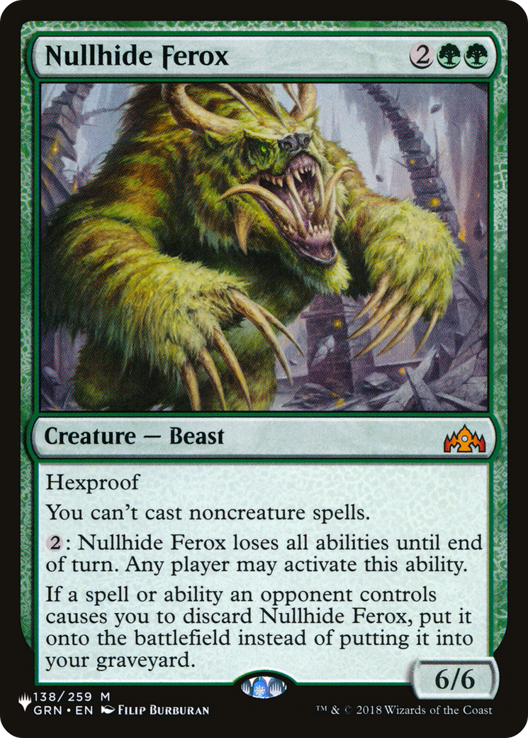Nullhide Ferox (LIST-138/259) - The List