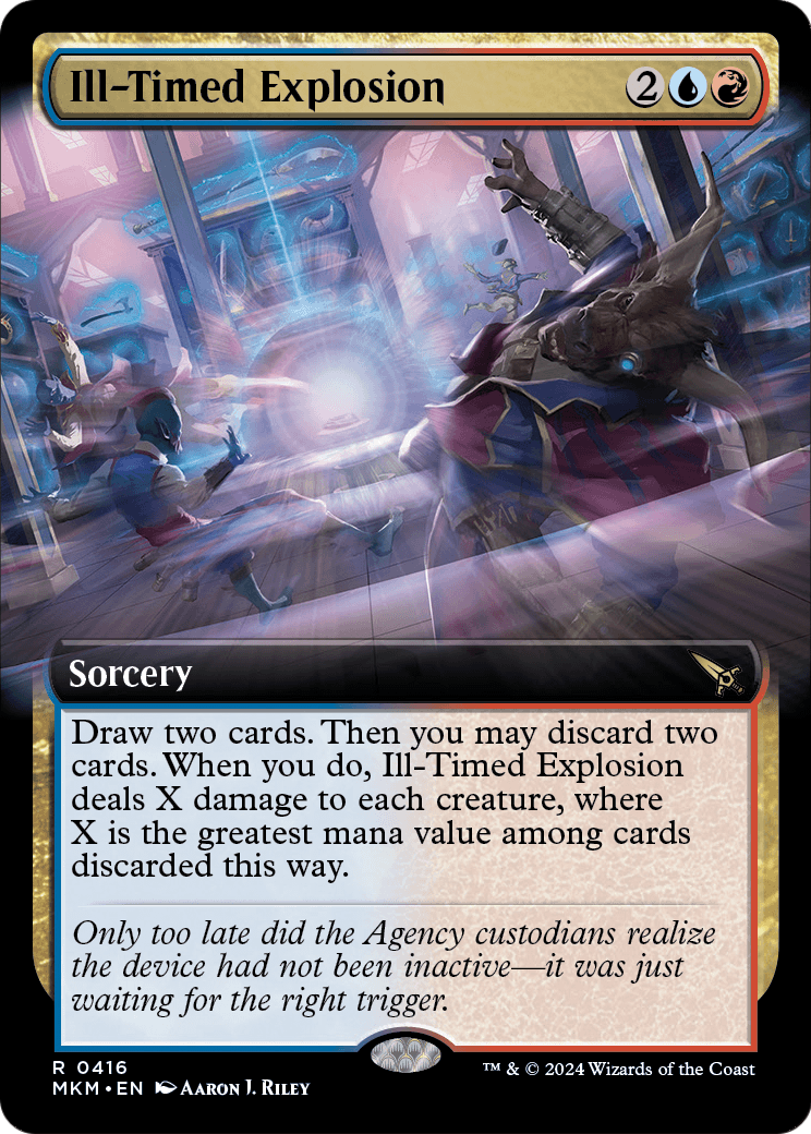 Ill-Timed Explosion (Extended Art) (MKM-416) - Murders at Karlov Manor: (Extended Art) Foil