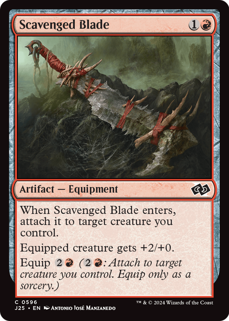 Scavenged Blade (J25-596) - Foundations Jumpstart