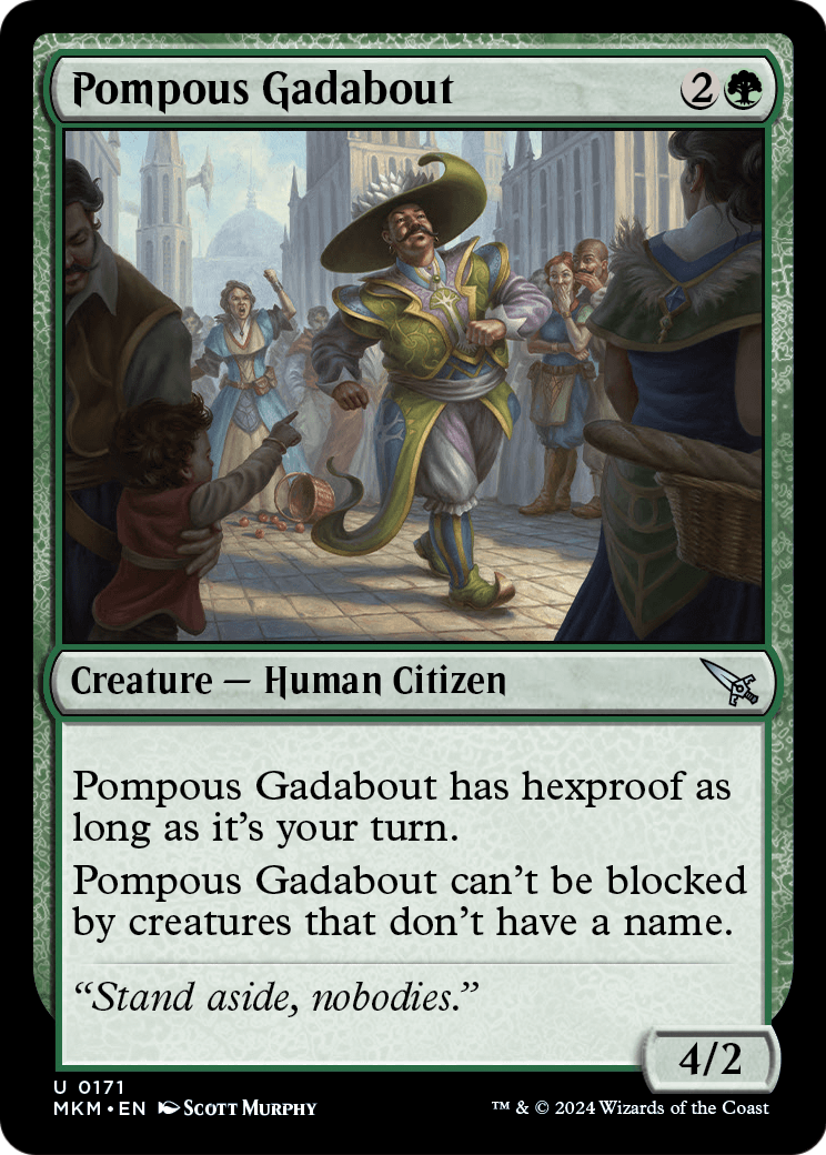 Pompous Gadabout (MKM-171) - Murders at Karlov Manor Foil