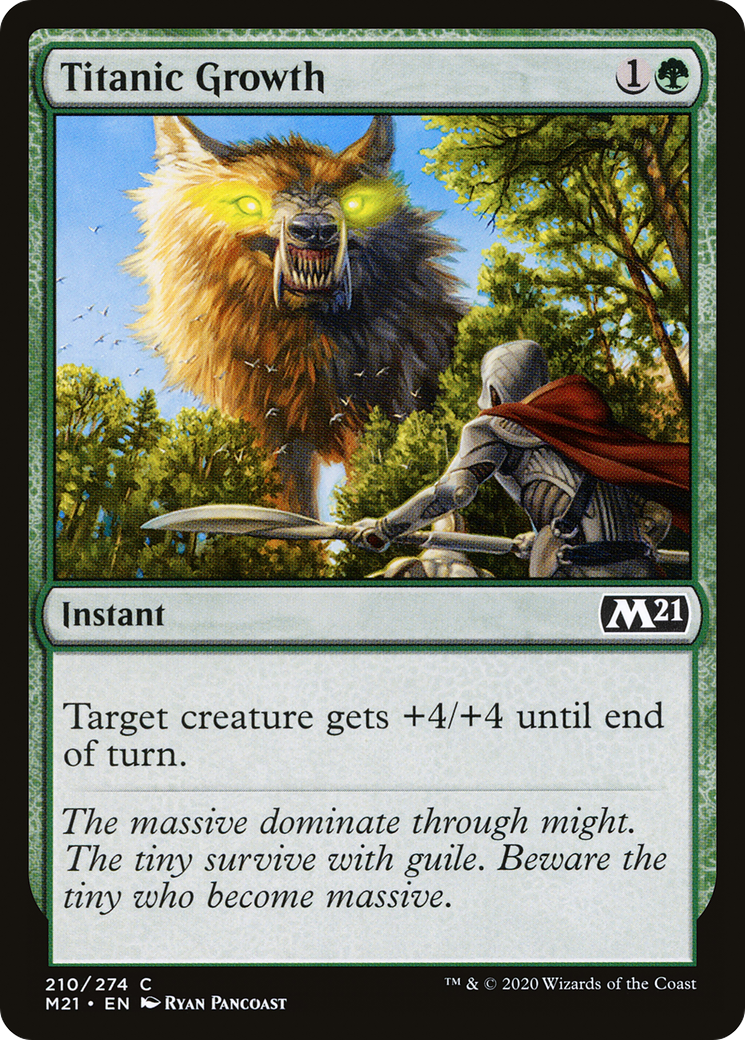 Titanic Growth (M21-210) - Core Set 2021 Foil