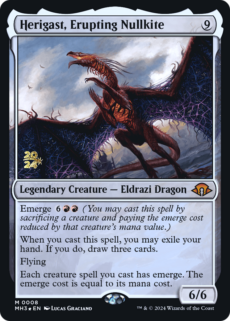 Herigast, Erupting Nullkite (PRE-008) - Modern Horizons 3 Promos Foil