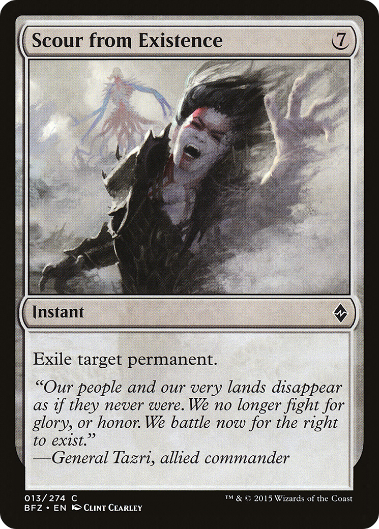 Scour from Existence (BFZ-013) - Battle for Zendikar Foil