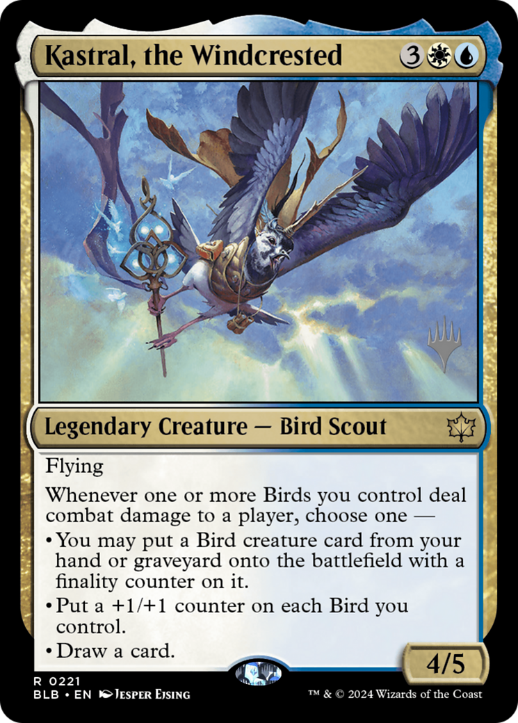 Kastral, the Windcrested (PPBLB-221) - Bloomburrow Promos Foil