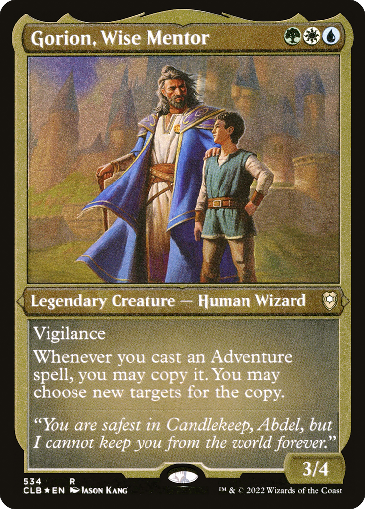 Gorion, Wise Mentor (Foil Etched) (CLB-534) - Commander Legends: Battle for Baldur's Gate Foil