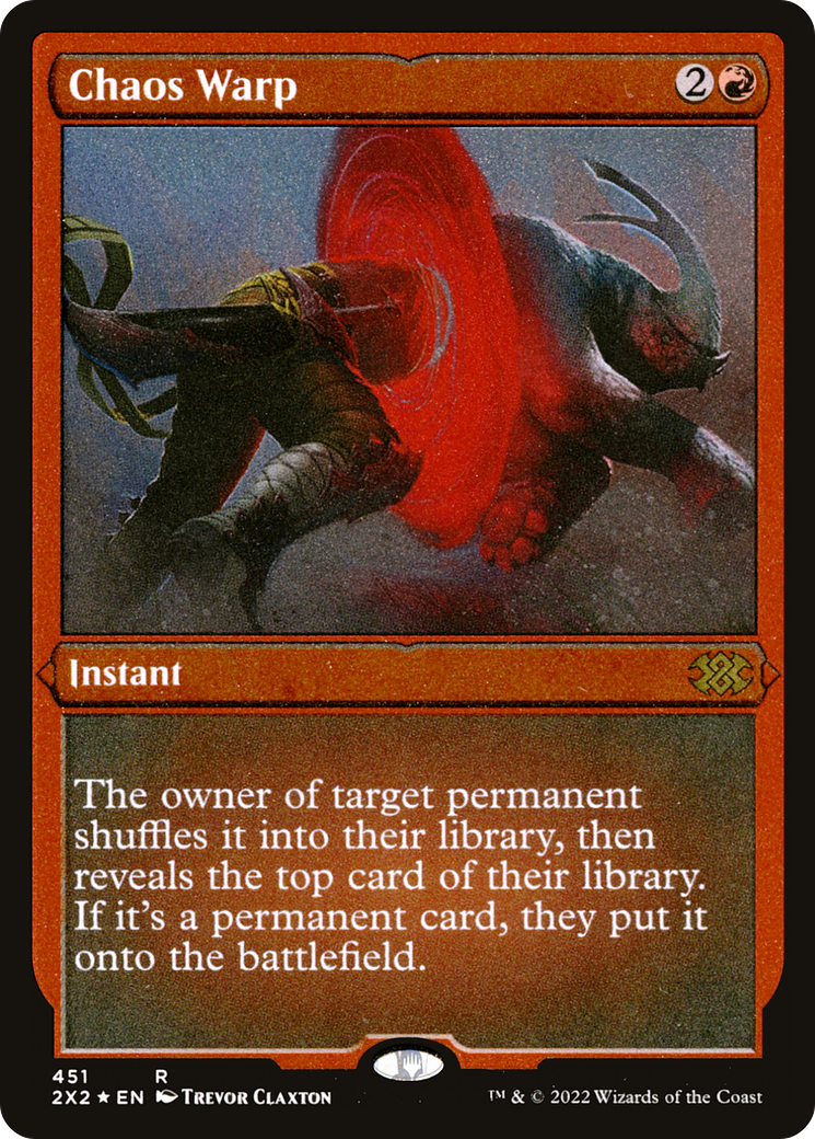 Chaos Warp (Foil Etched) (2X2-451) - Double Masters 2022 Foil
