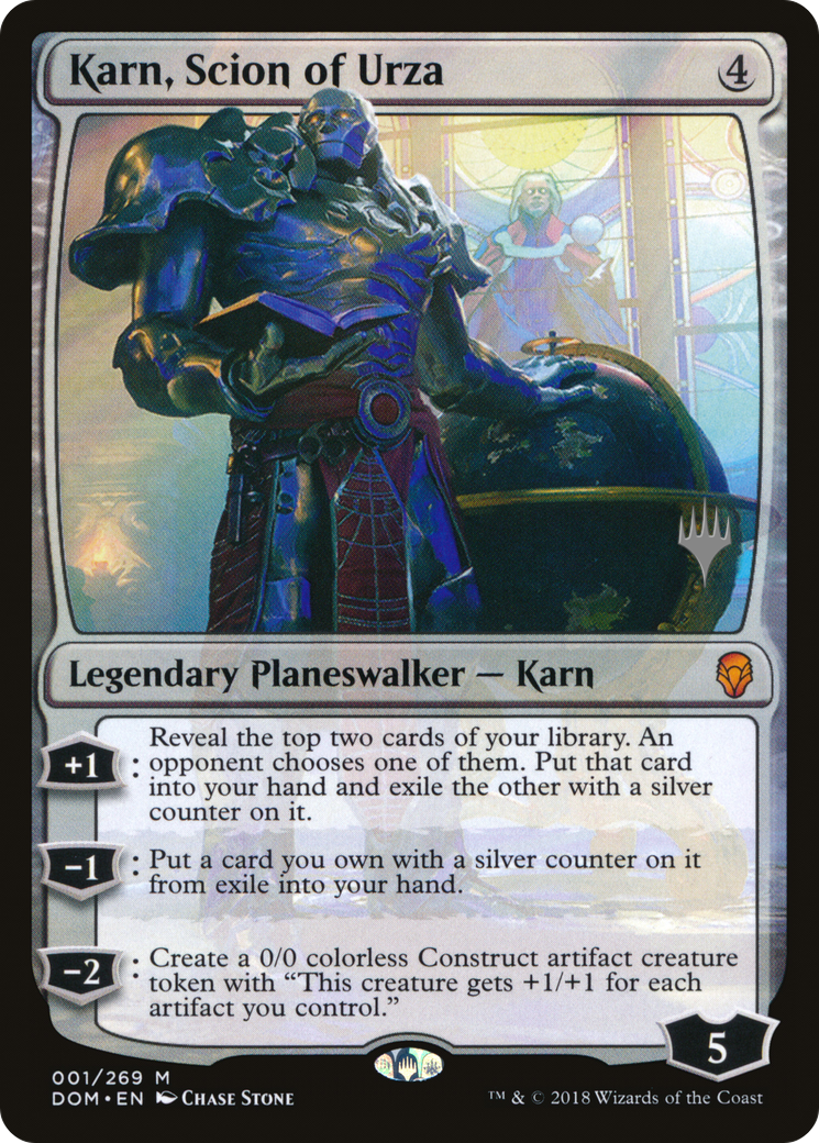 Karn, Scion of Urza (PPM20-001) - Dominaria Promos