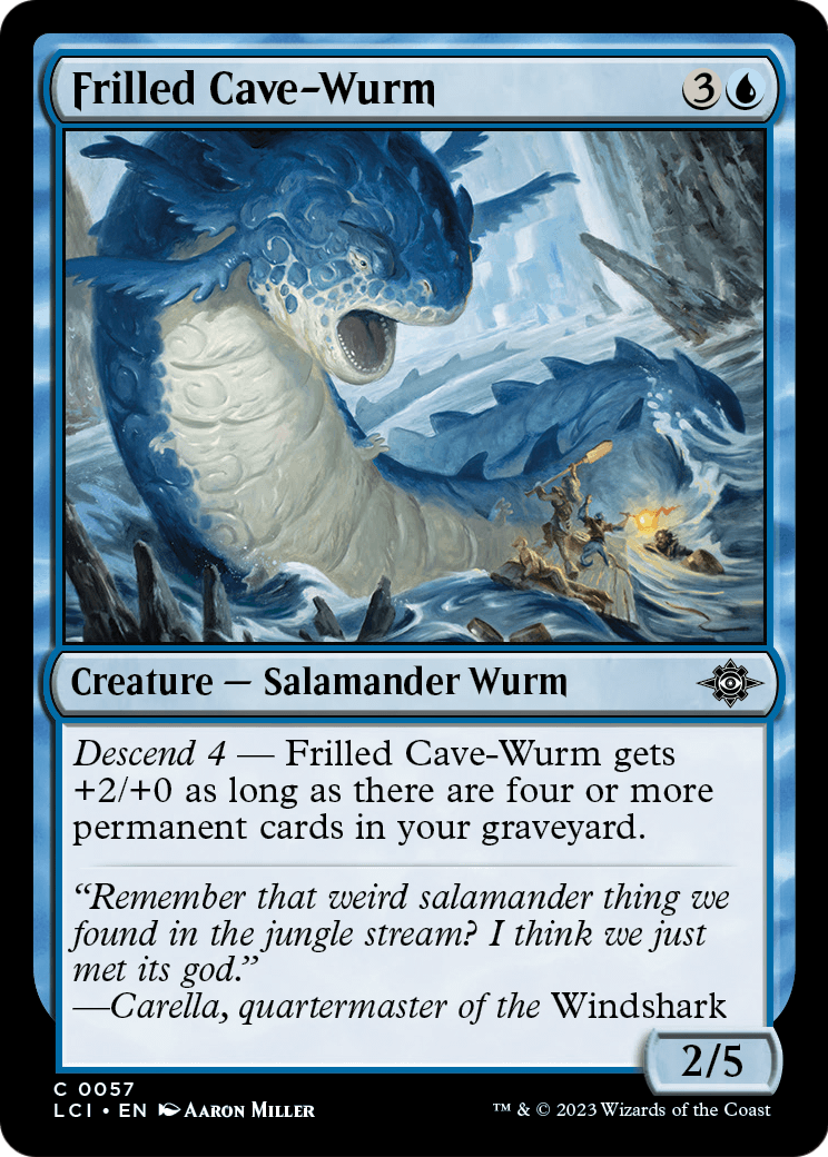 Frilled Cave-Wurm (LCI-057) - The Lost Caverns of Ixalan