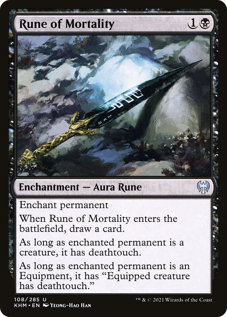 Rune of Mortality (KHM-108) - Kaldheim Foil
