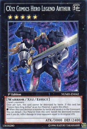CXyz Comics Hero Legend Arthur (NUMH-EN042) - Number Hunters Unlimited