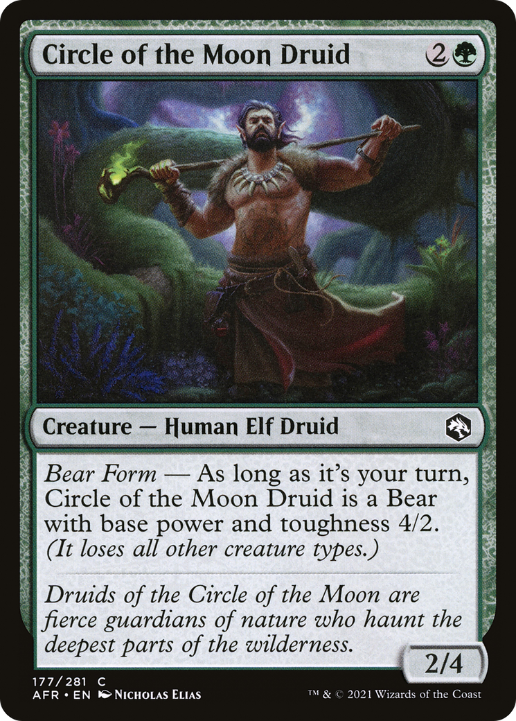 Circle of the Moon Druid (AFR-177) - Adventures in the Forgotten Realms Foil
