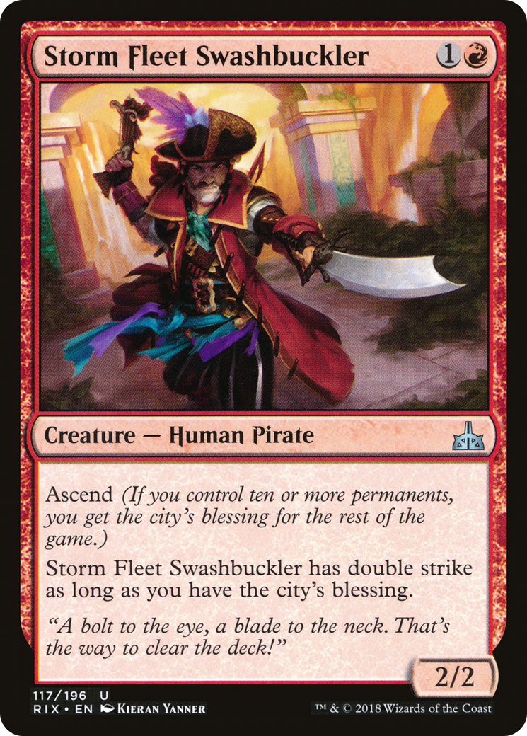 Storm Fleet Swashbuckler (RIX-117) - Rivals of Ixalan Foil