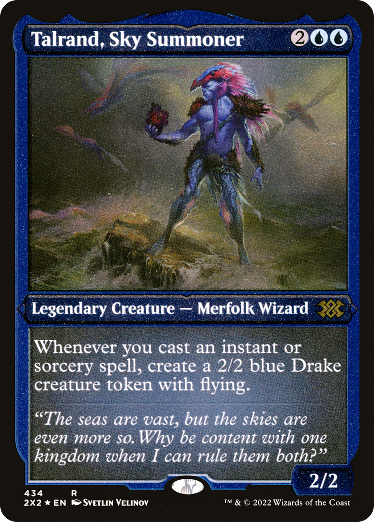 Talrand, Sky Summoner (Foil Etched) (2X2-434) - Double Masters 2022 Foil