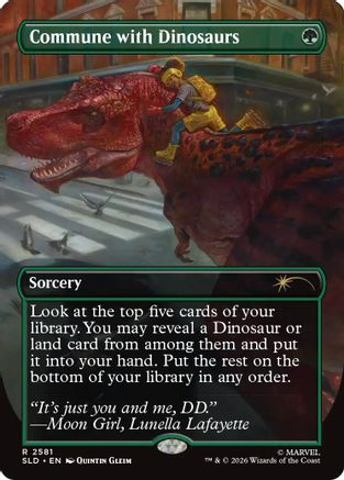 Commune with Dinosaurs (SLD-2581) - Secret Lair Drop Series
