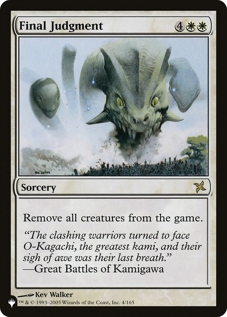 Final Judgment (LIST-4/165) - The List